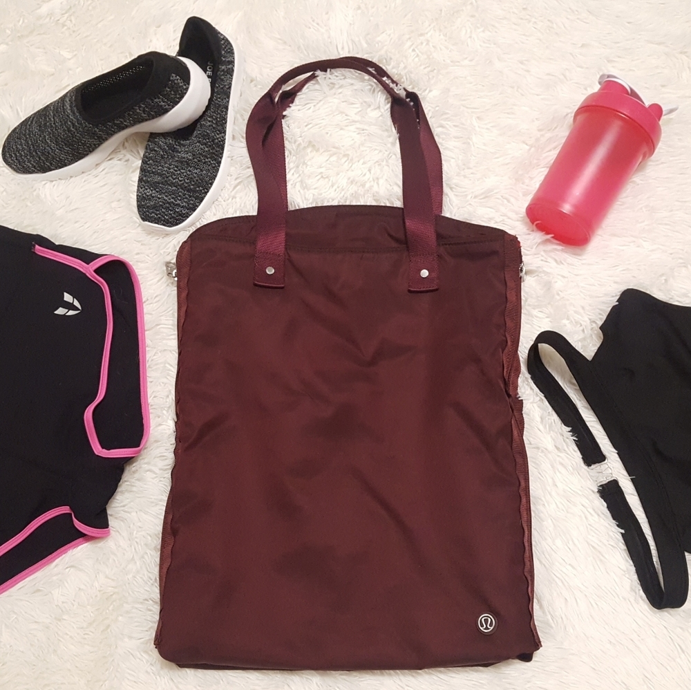 Lululemon Maroon Gym Bag